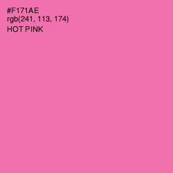 #F171AE - Hot Pink Color Image